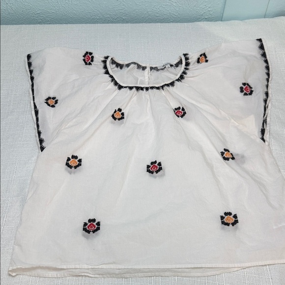 Madewell Tops - Madewell White Embroidered Blouse